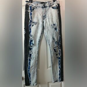 Waimea Stacked Fit Jeans Painted Bleach/Wash Skinny Fit Men’s 36 x 32